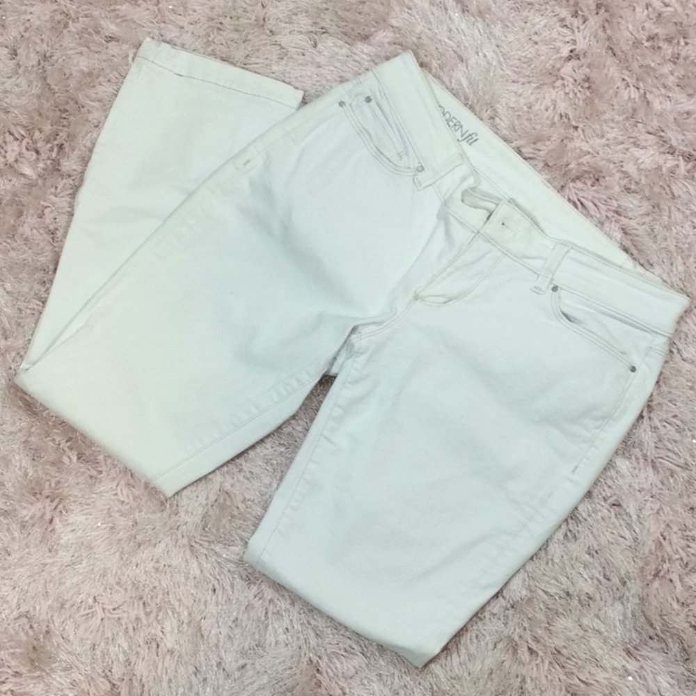 Ann Taylor white denim pants